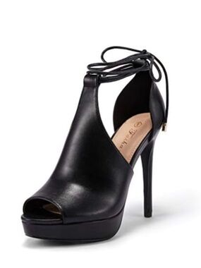 Womens Peep Toe Platform Heels Sexy Sandals Strappy Tie Stilettos Pumps Shoes